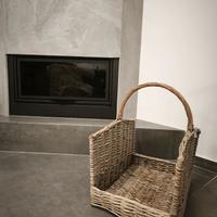 Cesta in vimini per legna 