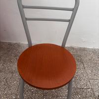 4 Sedie ferro e legno