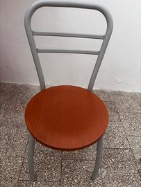 4 Sedie ferro e legno