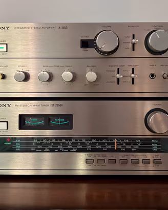 HiFi Vintage Sony Ampli TA-2650 + Tuner ST-2950F