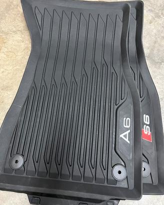 Tappetini singoli originali audi A6, S6 in gomma