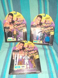 Set 3 Action Figures Street Fighter Guile - 1994
