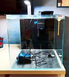 Acquario Cubo Amtra Nanotank 90L completo - pronto