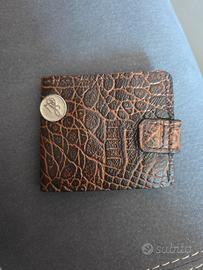 portafoglio pelle di alligatore R L