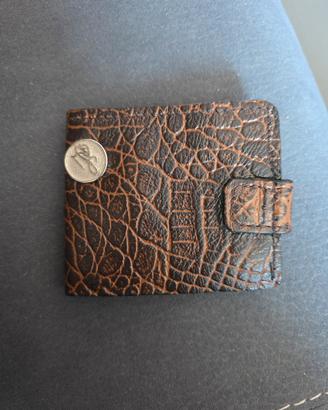 portafoglio pelle di alligatore R L