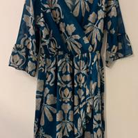 Vestito scollo a V incrociato Tg Unica