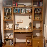 Cameretta completa in legno noce