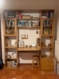 Cameretta completa in legno noce