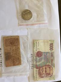 Monete in lire Italiane e straniere