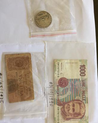 Monete in lire Italiane e straniere