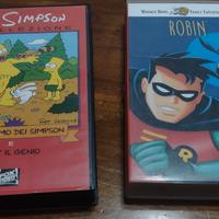 Lotto 2 vhs il richiamo dei Simpson e Bart Robin 