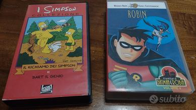 Lotto 2 vhs il richiamo dei Simpson e Bart Robin 