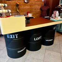 Banco cassa vintage industrial