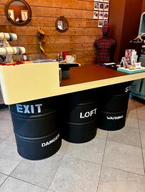 Banco cassa vintage industrial