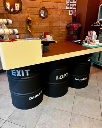 Banco cassa vintage industrial