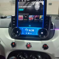 Autoradio Android Fiat 500 2K 9.7 verticale 4G