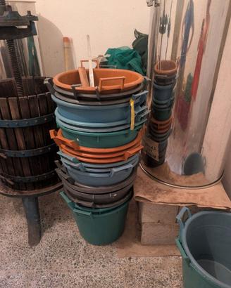 80 bacinelle in plastica per vendemmia