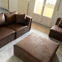 Divano Modulare in Microfibra Invecchiato Dallas 3