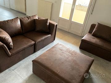 Divano Modulare in Microfibra Invecchiato Dallas 3