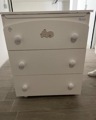 Fasciatoio/Comò Azzurra Design con vaschetta bagno