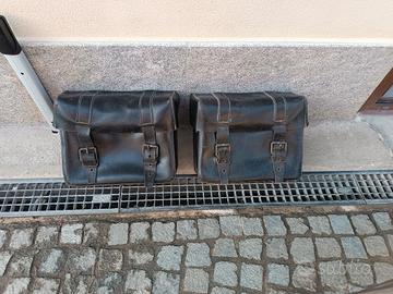 borse cuoio anni 50/60 x Guzzi BMW ecc
