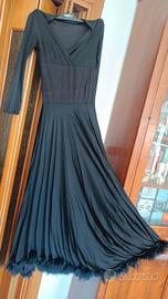 vestito nero lungo