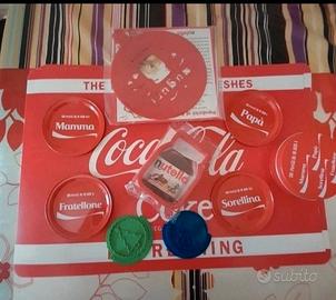 Set di 4 tovagliette più sottobicchieri Coca-Cola