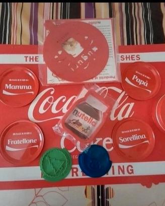 Set di 4 tovagliette più sottobicchieri Coca-Cola