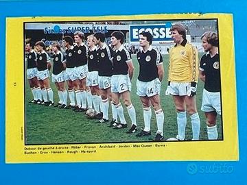 SCOZIA Squadra Espana 82 Scheda WORLD CUP 1982 WC