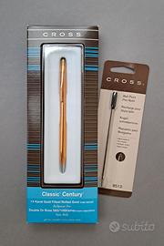 Penna a sfera da collezione Cross placcato oro