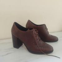 Geox Francesine tacco pelle marrone