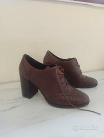 Geox Francesine tacco pelle marrone