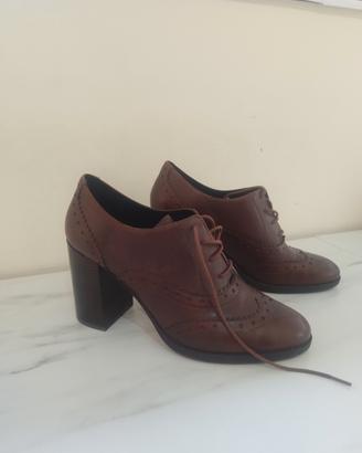 Geox Francesine tacco pelle marrone