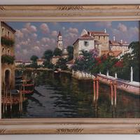 Dipinto olio di Antonio Sannino "Venezia ".