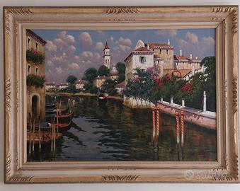 Dipinto olio di Antonio Sannino "Venezia ".