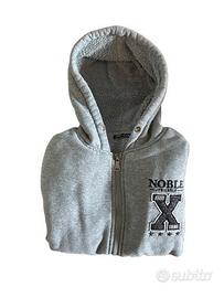 Felpa con cappuccio grigia Noble Friendly