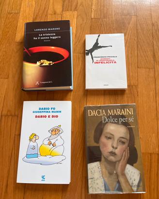 4 libri Autografati nuovi Fo-Maraini - Marone