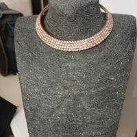 collana con strass vintage