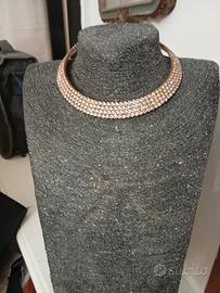 collana con strass vintage