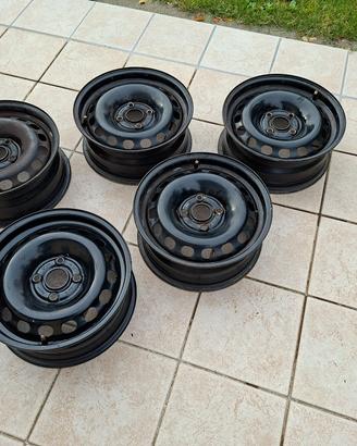 5 Cerchioni di acciaio originali x Audi 80 coupe