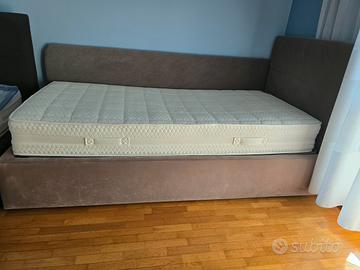 letto singolo con contenitore 