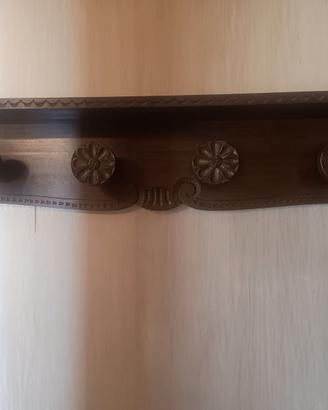 Appendiabiti da parete in legno classico