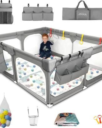 Box per bambini 127x127 - Pieghevole con accessori