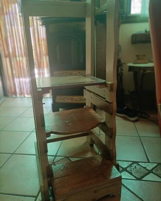 Sgabello in legno