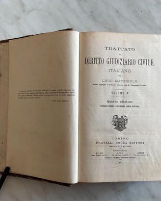 Mattirolo -Trattato di Diritto Giudiziario Civile