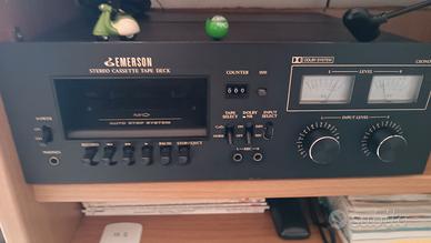 emerson... stereo cassette tape deck.. vintage 