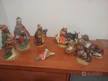 Presepe in vetroresina personaggi alti 30 cm