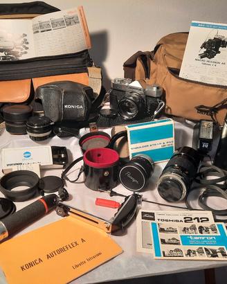 Set completo  di macchina fotografica KONICA