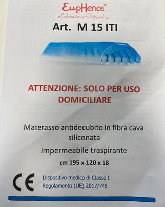 Materasso 1+1/2 in fibra cava siliconata