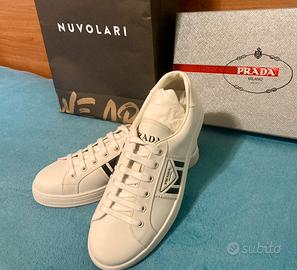 Scarpe Sneakers Prada Bianche Uomo taglia 41 Abbigliamento e